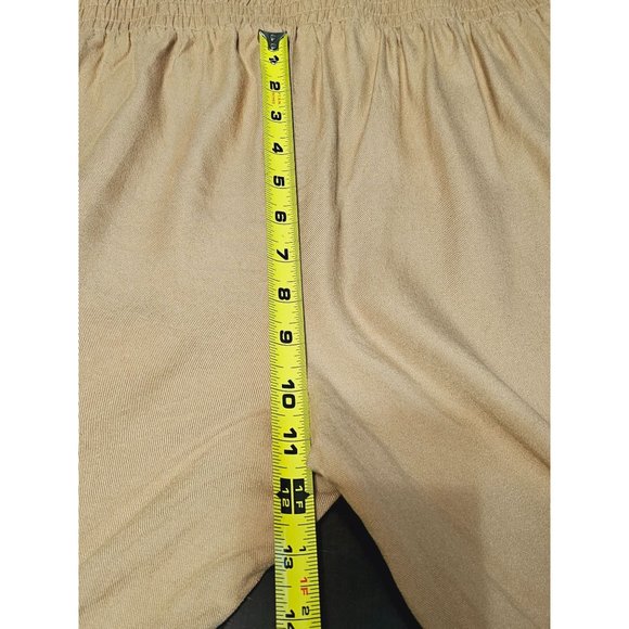 Jolie and Joy cargo Jumpsuit size Large tan jogger cut - Picture 8 of 9